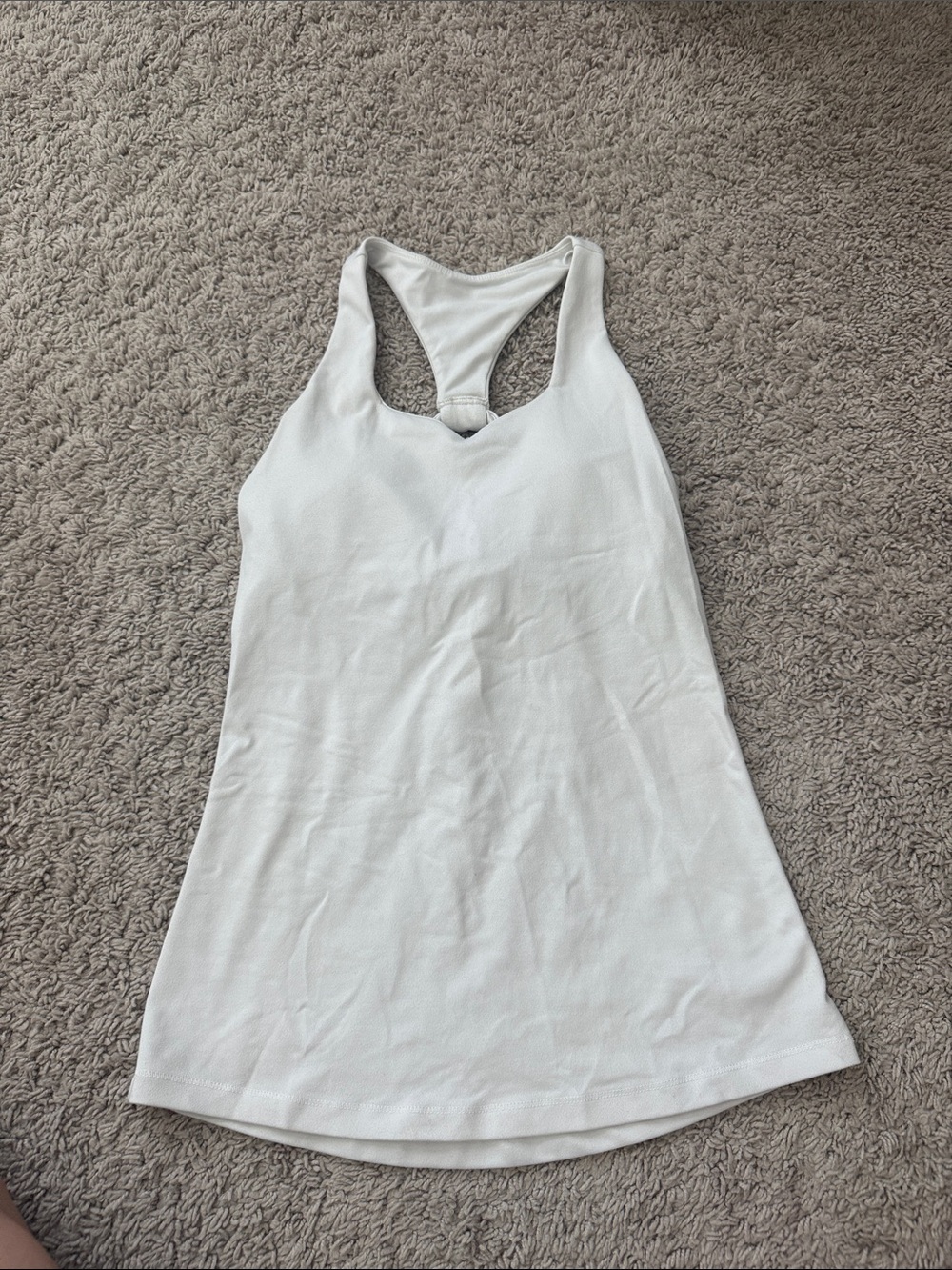 all in motion White Racerback Athletic Tank